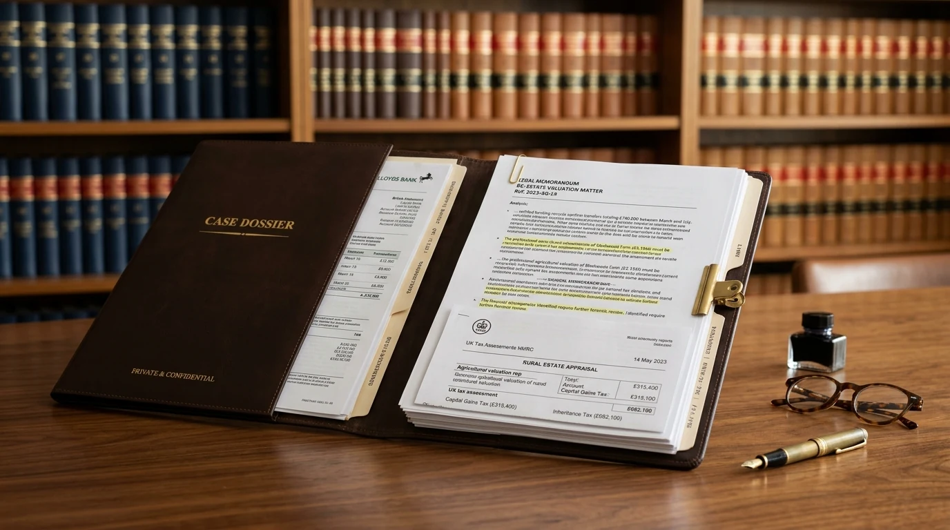 Forensic dossier review of visa refusal documents
