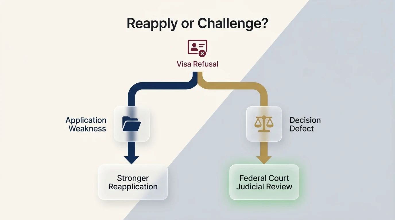 Canada Visa Refusal: Reapply vs Judicial Review