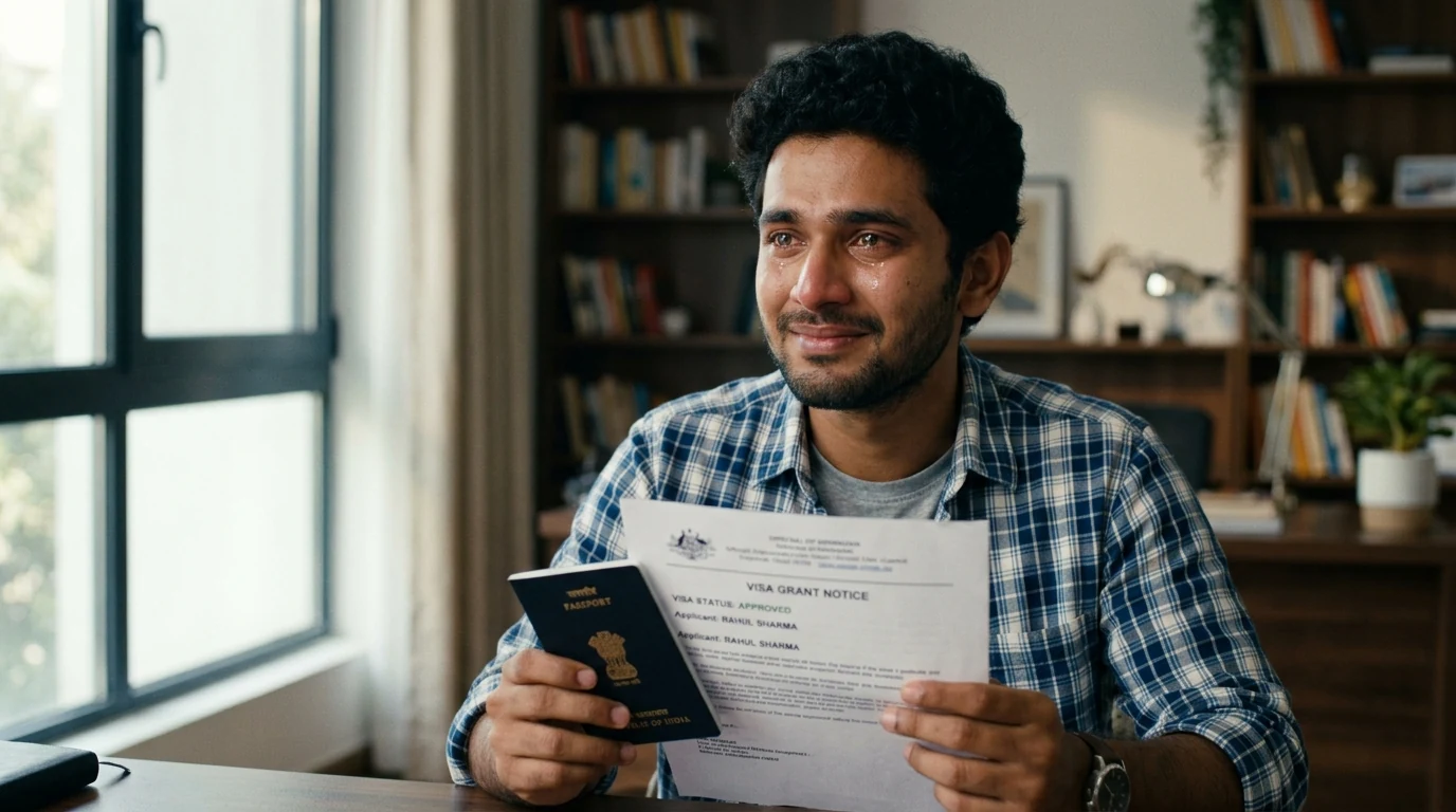 Emotional relief after overturning visa refusal